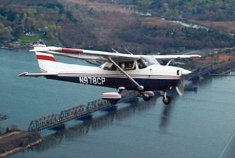  A general aviation aircraft in the United States with its call sign (N978CP) displayed on the fuselage. 